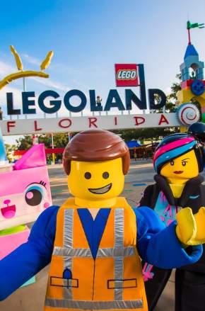 LEGOLAND Florida Resort Entrance with The LEGO Movie characters.