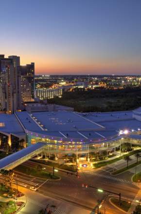International Drive Resort Area night aerial view