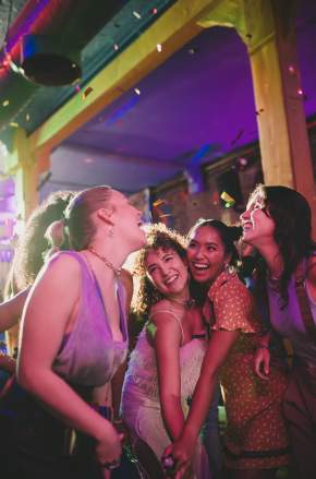 Girls night out drinks and dancing
