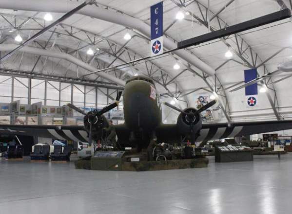 An image of a vintage aircraft at the Air Mobility Command Museum in Dover, Del.