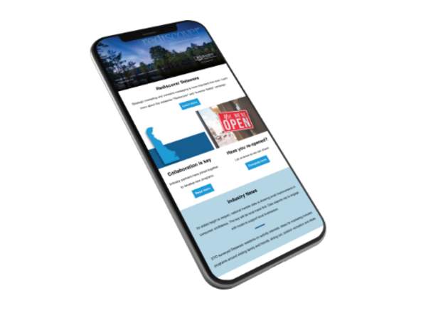 Mobile Newsletter Mockup