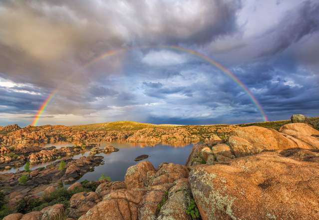 Rainbow Over Watson Lake