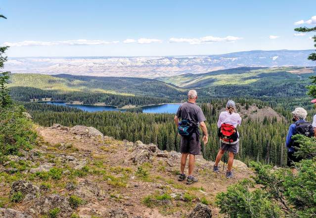 People Overlooking the Grand Mesa