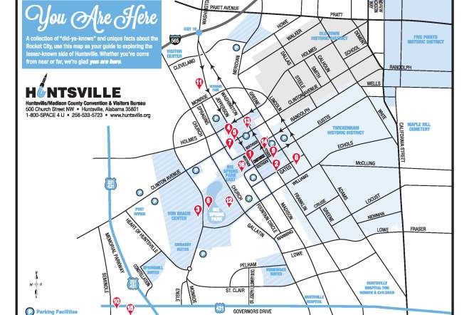 You Are Here Push Pin Map image