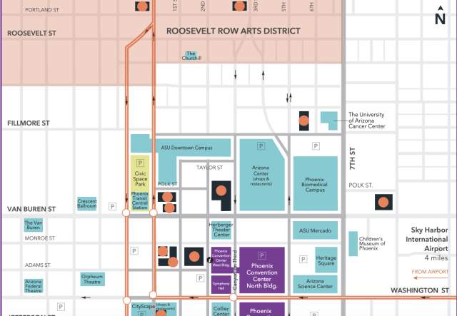Map Of Downtown Phoenix Phoenix Maps | Greater Phoenix Trail Guides & Street Maps