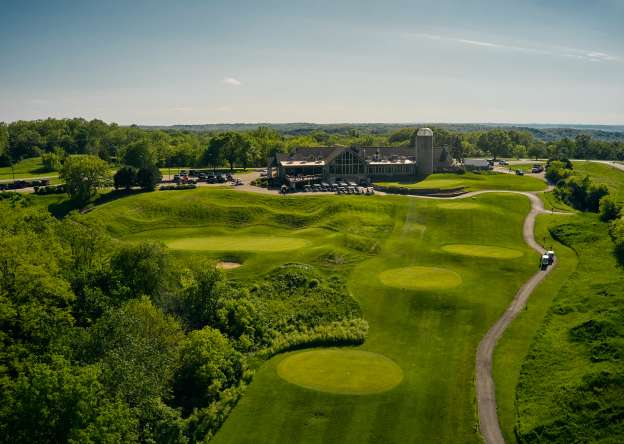 The slopes of the golf course at Eagle Ridge