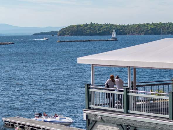 Views of Lake Champlain from Splash