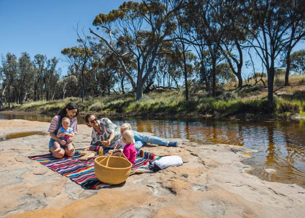 Family picnic near Goomalling, Avon Valley