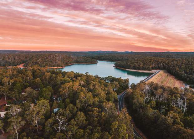 Waroona Dam at Sunset