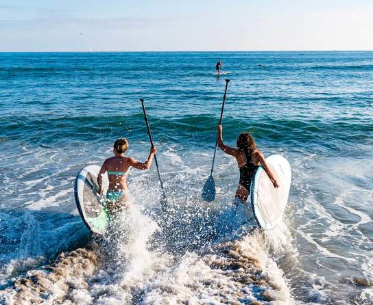 Beach Paddleboard Friends Women