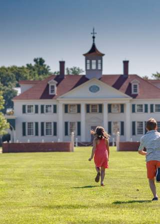 Children playing at American Village