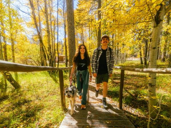 Hiking at Garden Creek Falls on Casper Mountain