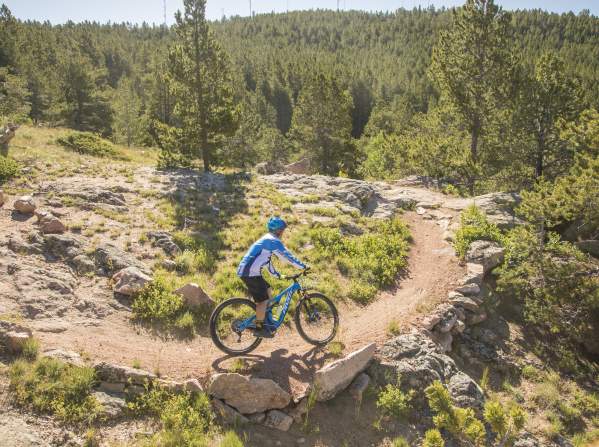 Biking On A Trail Near Casper