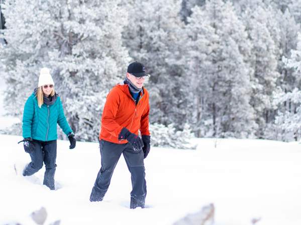 snowshoeing