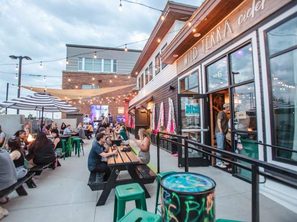 Wild Terra patio on dj night