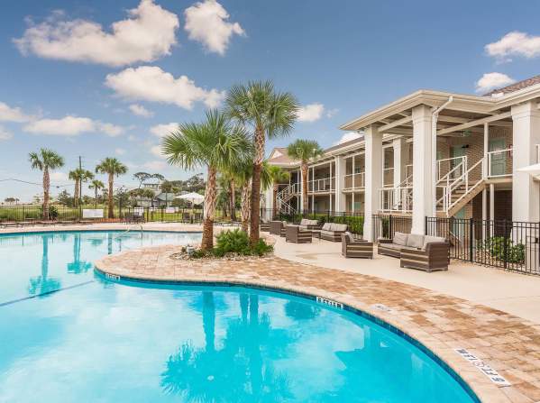 Many Jekyll Island hotels have onsite pools, including the new Seafarer Inn & Suites