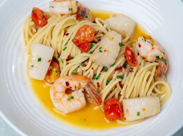 Seafood scampi from The Reserve