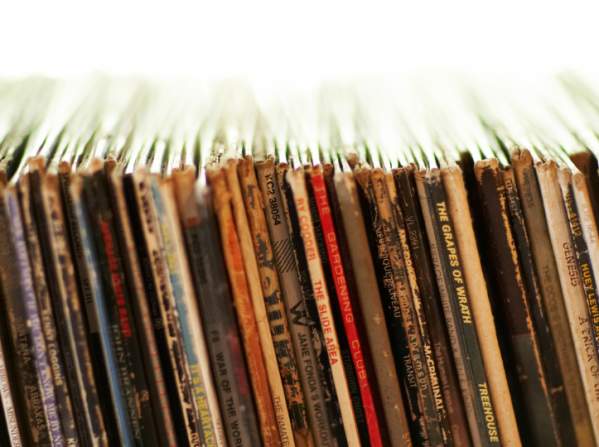 Records stacked vertically