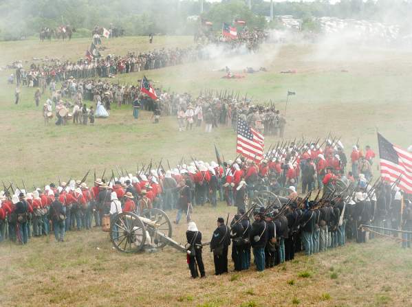A civil war reenactment