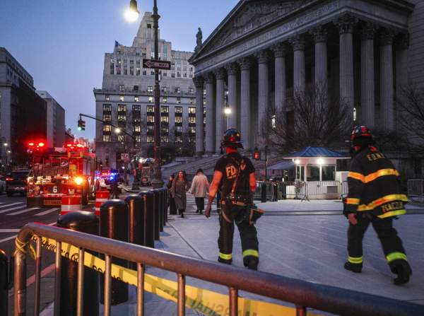 Prosecutors say NYC courthouse fire suspect burned papers with complaints about criminal justice