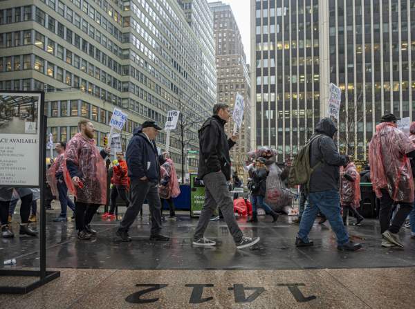 Media workers strike to protest layoffs at New York Daily News, Forbes and Condé Nast
