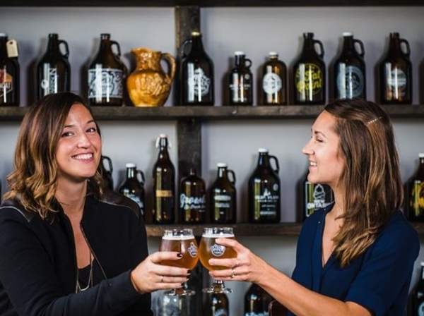 Cheering at Upper Thammes Brewery