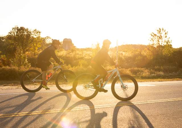 Laurel Hill Mountain Bike Trails- Sunset- Couple