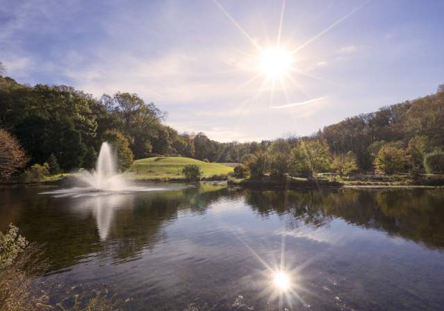Foutain at Meadowlark Botanical Garden
