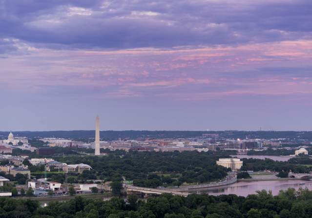 Washington DC - Drone - Aerial - Sunset