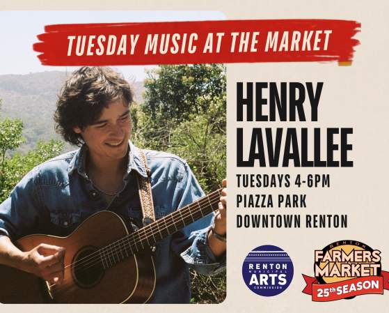 Henry LaVallee at the Renton Farmers Market