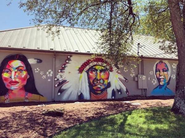 Nahmi A Piah "Museum of Native American History Murals" 2019