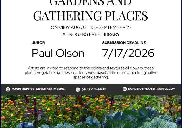 Artists Invited to Submit Work for Gardens and Gathering Places Exhibition