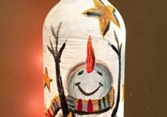 Starlit Bottle Lamp -  Painting Class