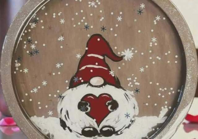 Gnome Sweet Gnome  Resin Tray - Painting Class