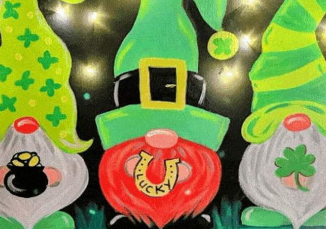 Lucky Gnomes All Ages   -  Painting Class