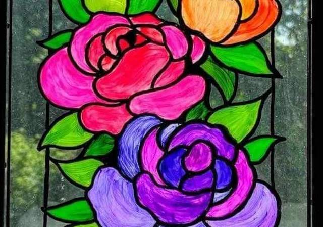 Full Bloom Glass Art - Painting Class