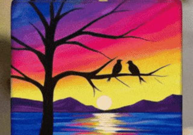 Birds Of A Feather  - Family  Paint and Pizza Party
