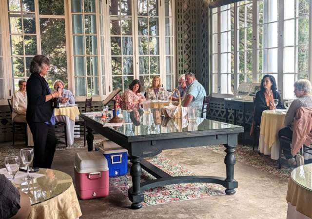 Wine Tasting and Talk on the Porch with Lynda Gaines