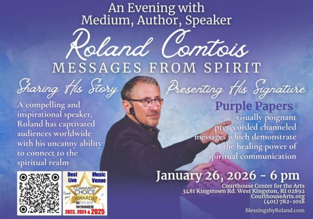 Roland Comtois – Messages from Spirit 1/26/2026 MON 6pm