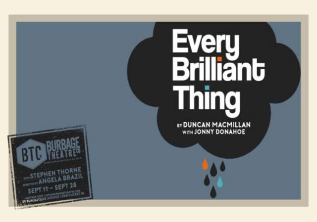 EVERY BRILLIANT THING with Stephen Thorne directed by Angela Brazil