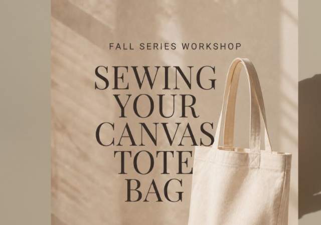 Slow Home Fashions: Sew Your Own Canvas Hobby Bag