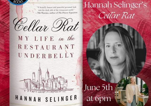 Author Event! Hannah Selinger's "Cellar Rat"