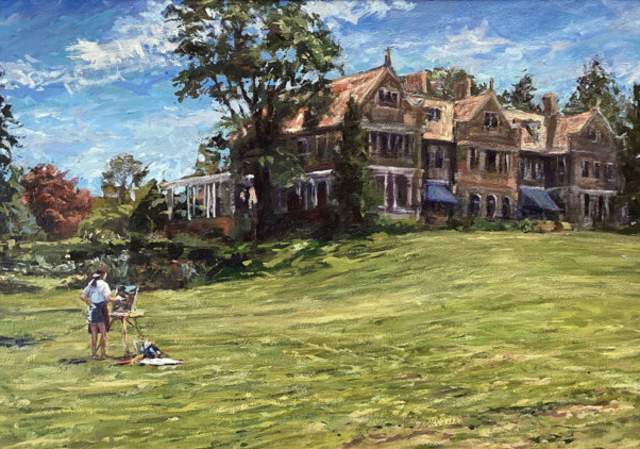 A Brush with Trees at Blithewold  Paintings by Paul Olson