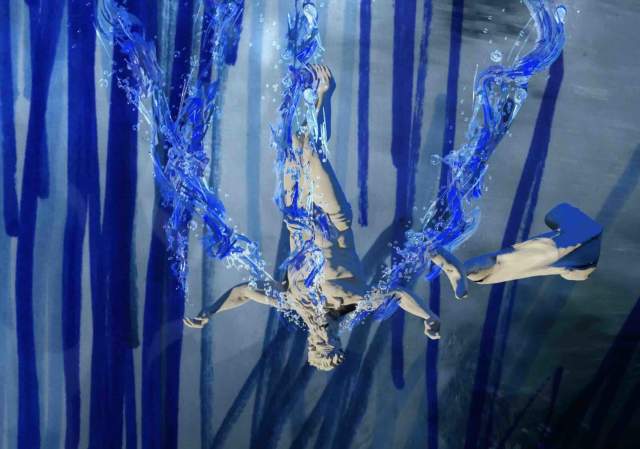 Julien Creuzet: Attila cataract your source at the feet of the green peaks will end up in the great sea blue abyss we drowned in the tidal tears of the moon