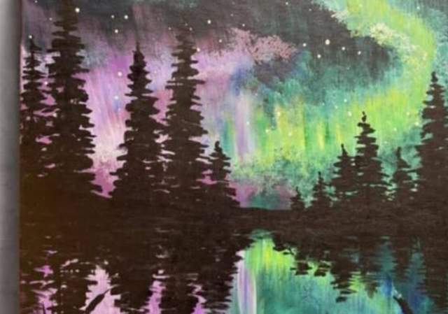 Aurora's Reflection - Painting Class