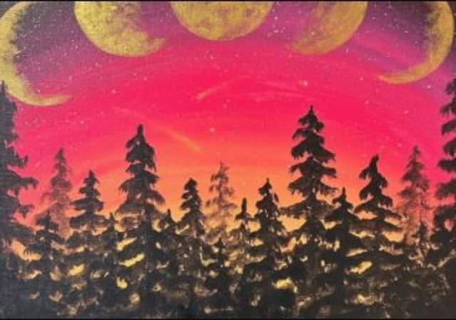 Lunar Sunset -  Painting Class