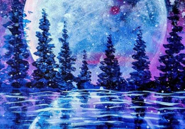 Blue Moon -  Painting Class
