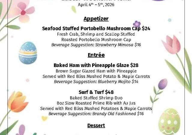 Easter at Casino Cafe and Grille