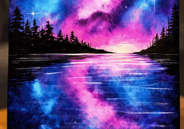 Cosmic Reflections - Painting Class