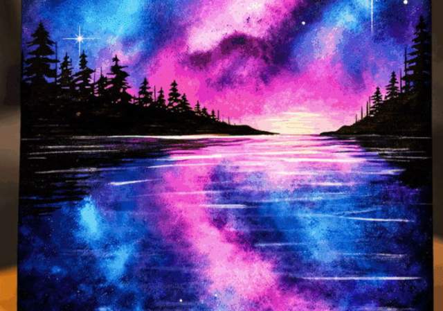 Cosmic Reflections -  Painting Class